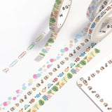 BGM Slim Washi Tape - 5mm - Warm Flowers