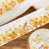 BGM Washi Tape - Foil Stamping - Flower Story - Flower Blizzard