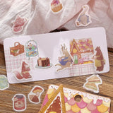 BGM Flake Sticker - Foil Stamping - Fantasy Shopping District - Western-style Pastry Cafe