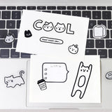 BGM YURUKU IKO-YO! Mixed Flake Sticker - Cute Meow