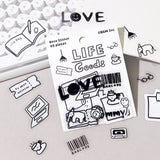 BGM YURUKU IKO-YO! Mixed Flake Sticker - Life Goods