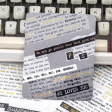 BGM -  Collage Seal Sticker Sheets - Typewriter