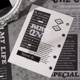 BGM -  Collage Seal Sticker Sheets - Newspaper