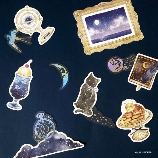 Q-Lia Starry Sky Flake Sticker - Night Magic Room