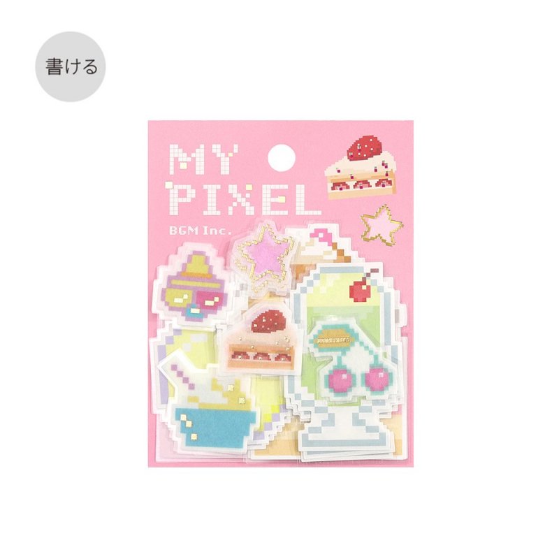 BGM Flake Sticker - My Pixel - Let's Eat A Snack