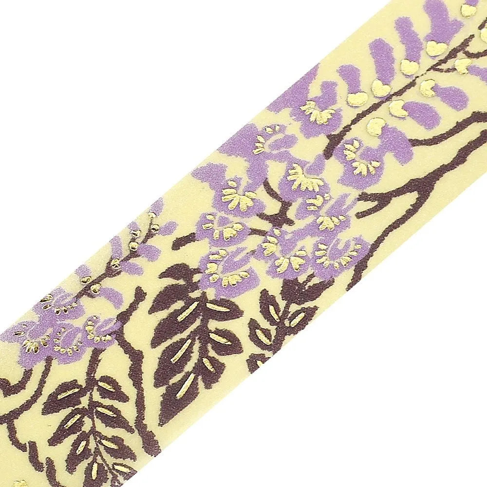 BGM Washi Tape - Foil Stamping - Kusahanafu - Wisteria (Coming Soon)