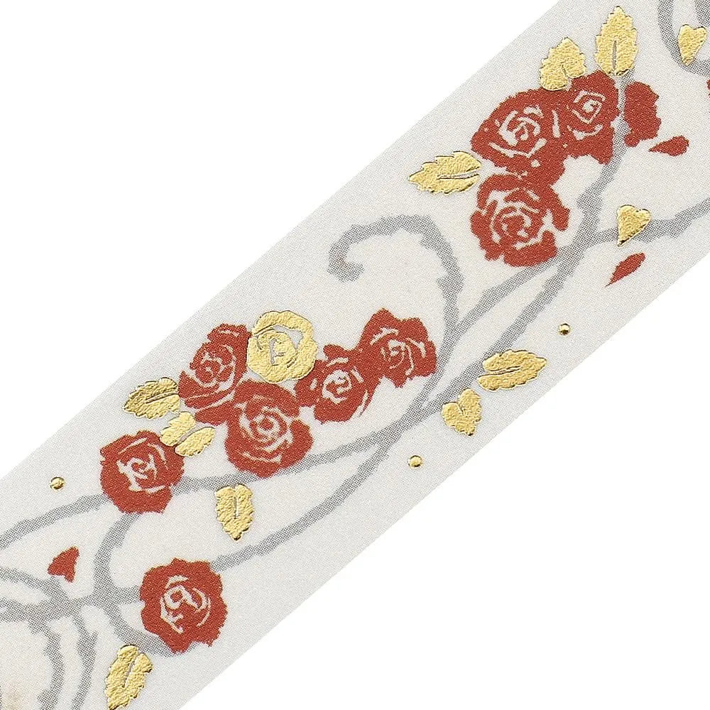 BGM Washi Tape - Foil Stamping - Kusahanafu - Rose (Coming Soon)