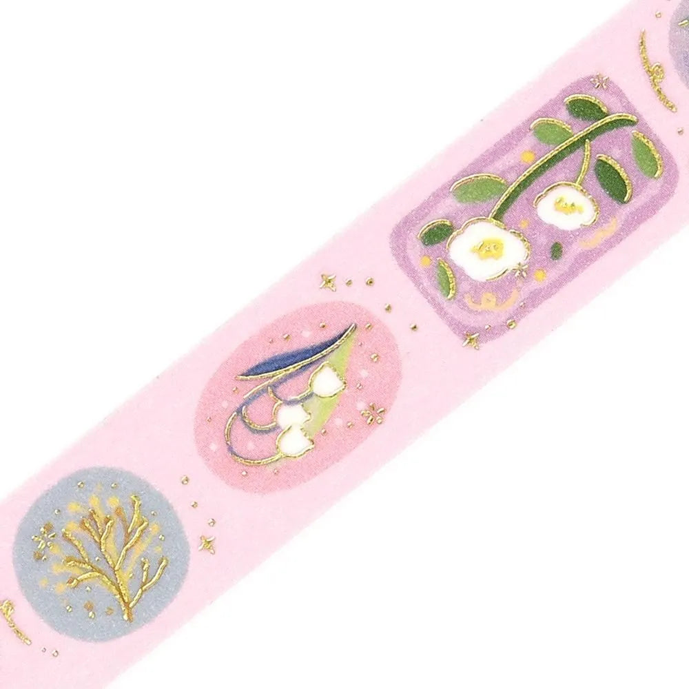 BGM Life Washi Tape - Foil Stamping - Flower Brooch (Coming Soon)