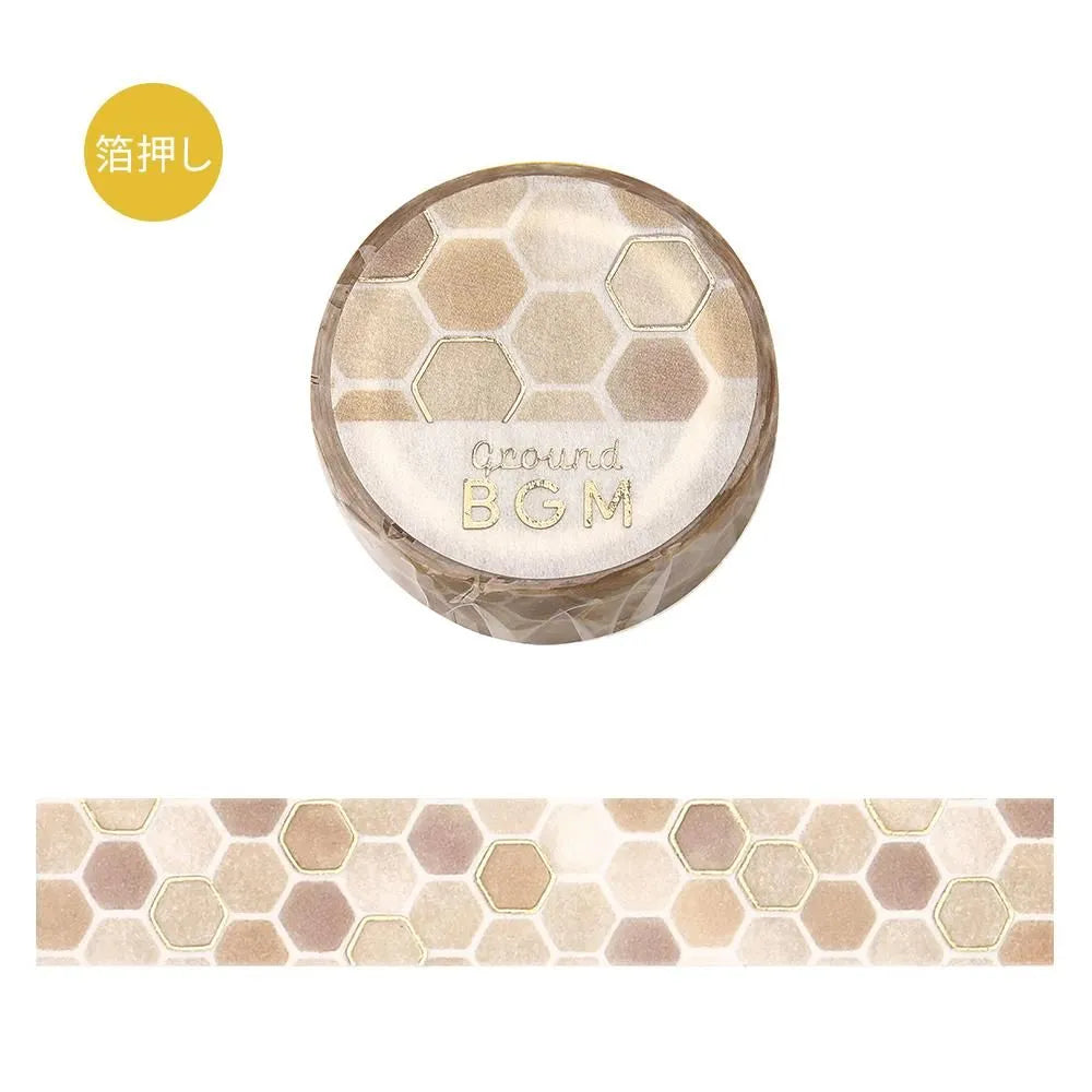 BGM Life Washi Tape - Foil Stamping - Grand Honeycomb (Coming Soon)