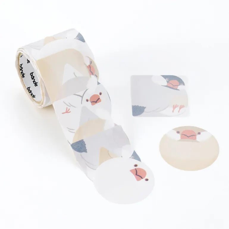 Bande - Writeable Roll Sticker - Plump Java Sparrows (Coming Soon)