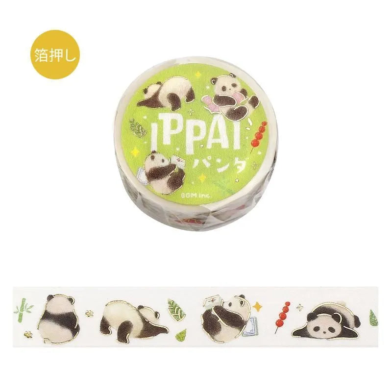BGM Washi Tape - Foil Stamping - IPPAI - Full of Pandas (Coming Soon)