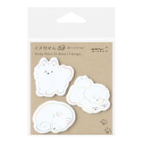 Midori Point Sticky Notes - White Dog