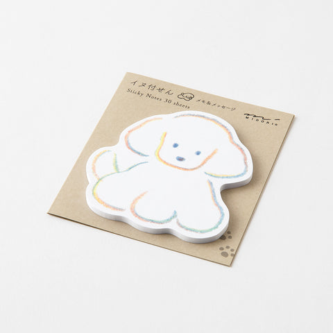 Midori Die-Cut Sticky Notes - Dog