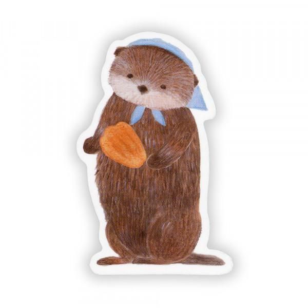 NB Die-cut Sticker - Ressa - A Sea Otter and Shell Madeleines (Coming Soon)