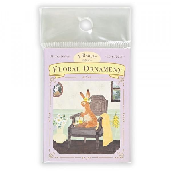 NB Sticky Notes - Ressa - A Rabbit with a Floral Ornament (Coming Soon)