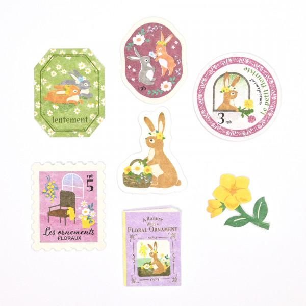 NB Flake Stickers - Ressa - A Rabbit with a Floral Ornament (Coming Soon)