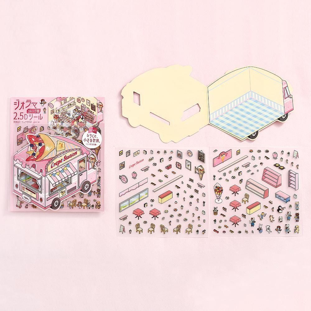 BGM Deco 2.5D Sticker - Diorama - Crepe Shop (Coming Soon