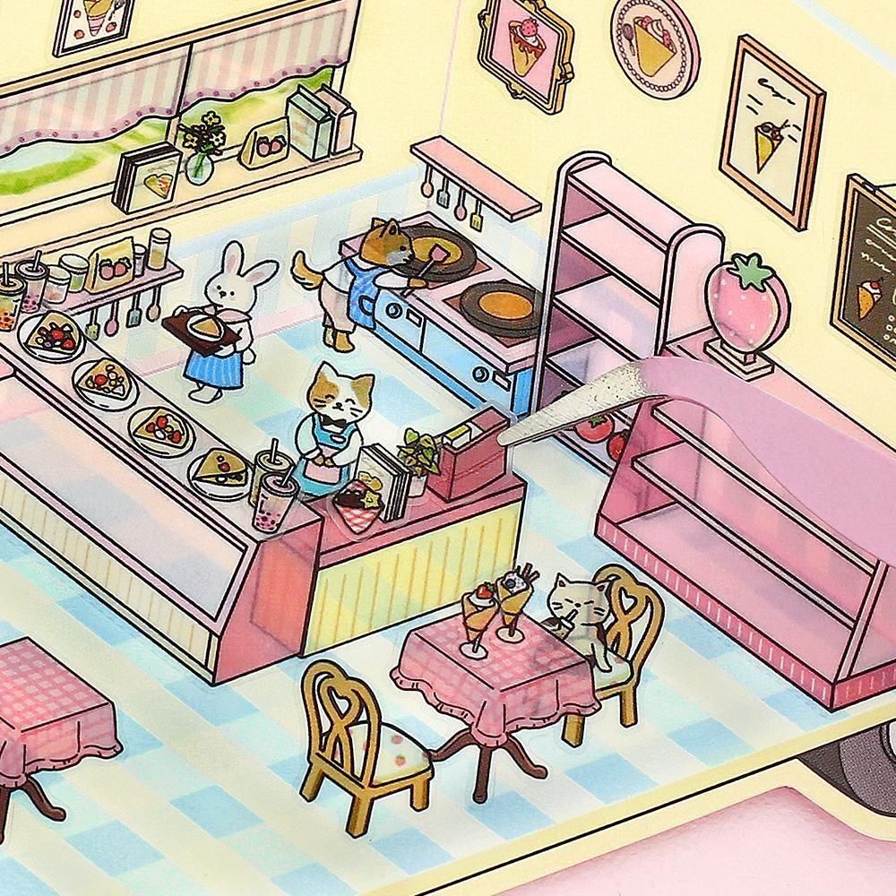 BGM Deco 2.5D Sticker - Diorama - Crepe Shop (Coming Soon