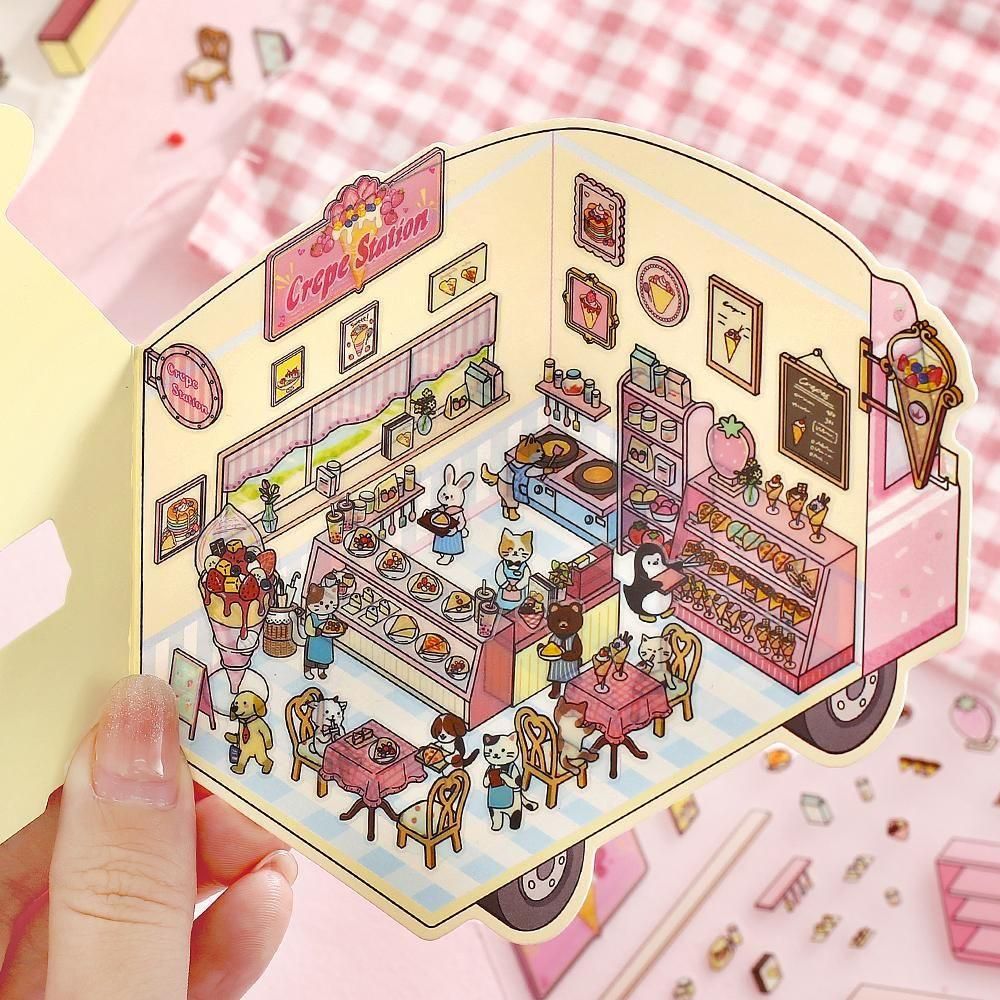 BGM Deco 2.5D Sticker - Diorama - Crepe Shop (Coming Soon
