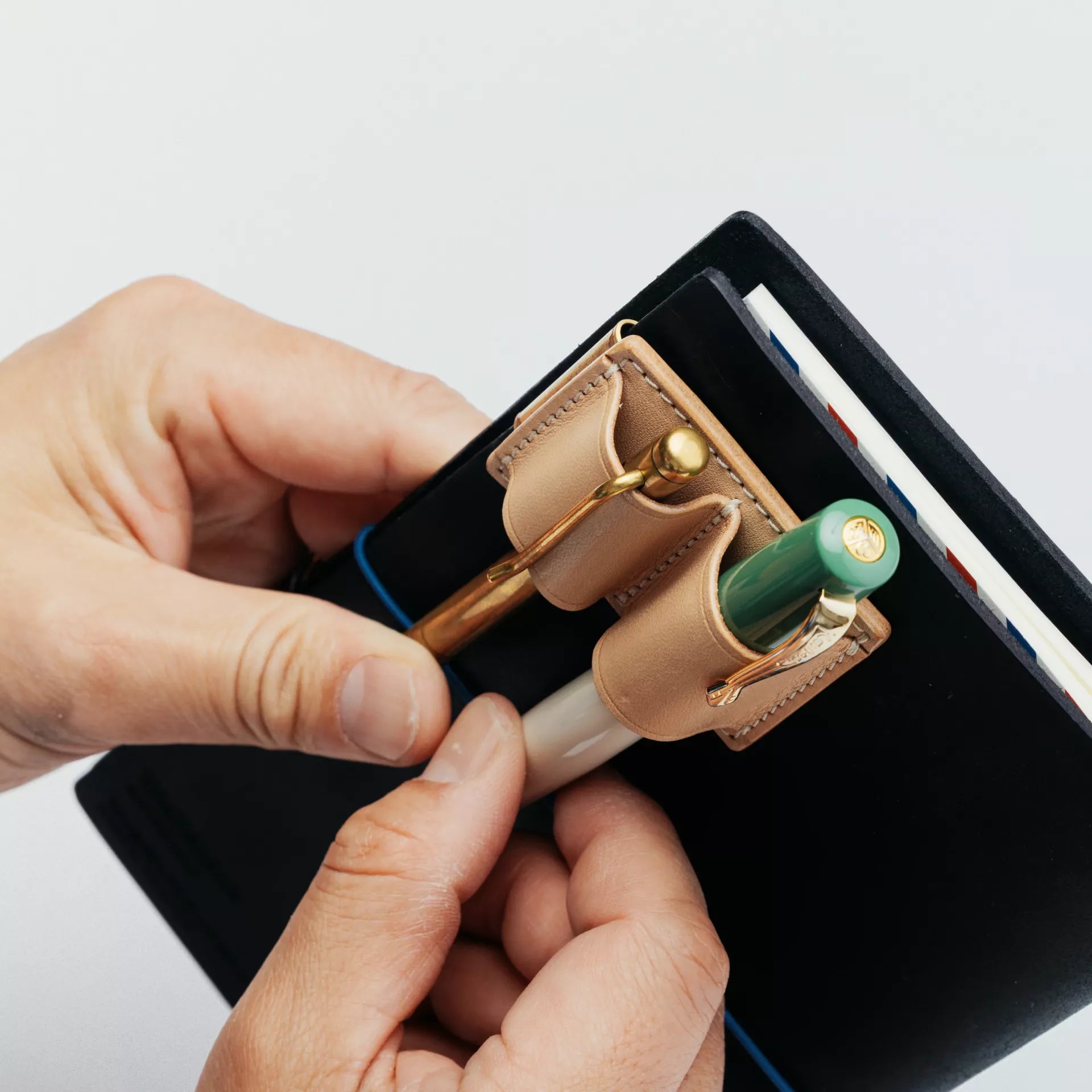 The Superior Labor - Tochigi Leather - Clip Pen Holder