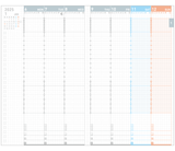 Kokuyo JIBUN TECHO 2025 - Standard Diary - Refill - B6 Slim Mini