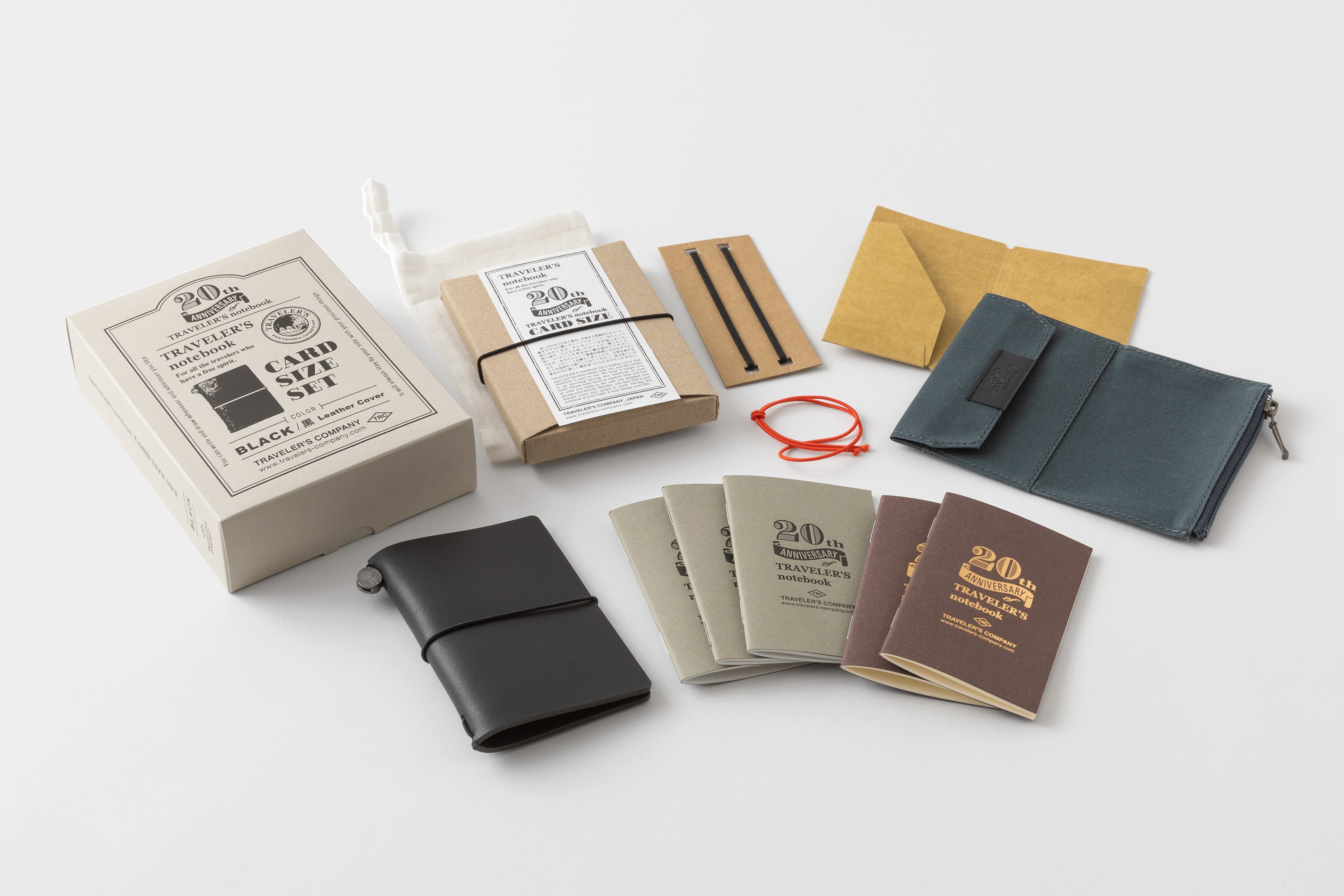 TRAVELER'S Notebook - Card Size - 20th Anniversary Set - Black