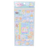 Kamio Wakuwaku Picture Book Puffy Sticker - Food