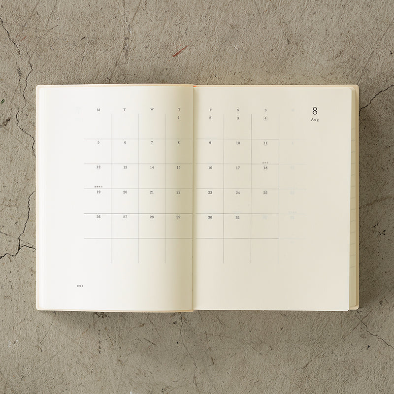 MD Notebook Diary 1Day 1Page - 2024 - A5 – Yoseka Stationery