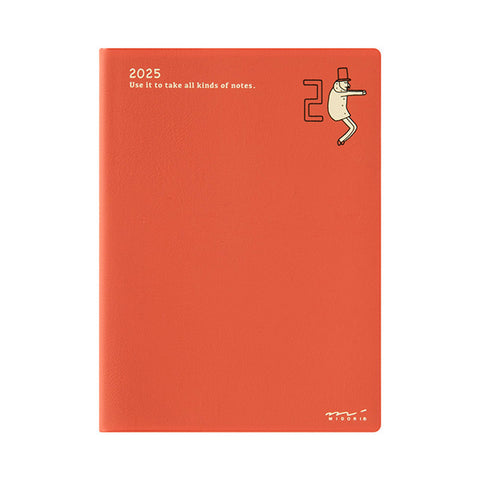 Midori Pocket Diary 2025 - Ojisan - A6 - Monthly