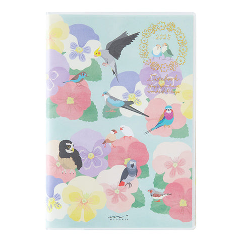 Midori Pocket Diary 2025 - Bird - B6