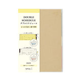 Midori Double Diary Schedule - 2025 - B6