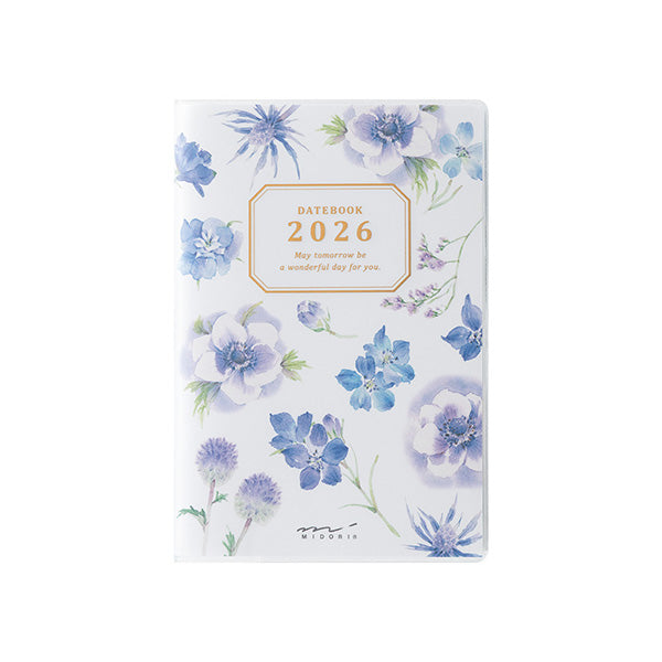 Midori Pocket Diary 2026 - Country Time Flowers - Mini