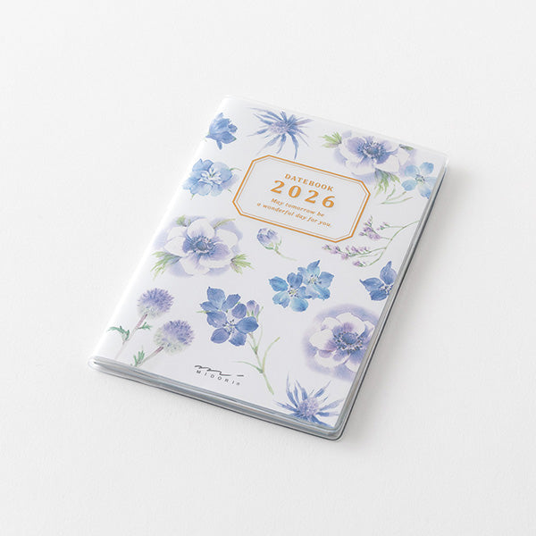 Midori Pocket Diary 2026 - Country Time Flowers - Mini