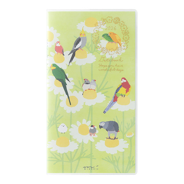 Midori Pocket Diary 2026 - Bird - Slim