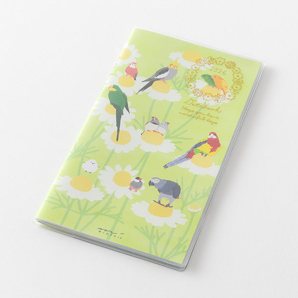 Midori Pocket Diary 2026 - Bird - Slim