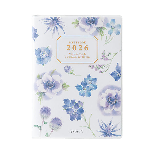 Midori Pocket Diary 2026 - Country Time Flowers - A6