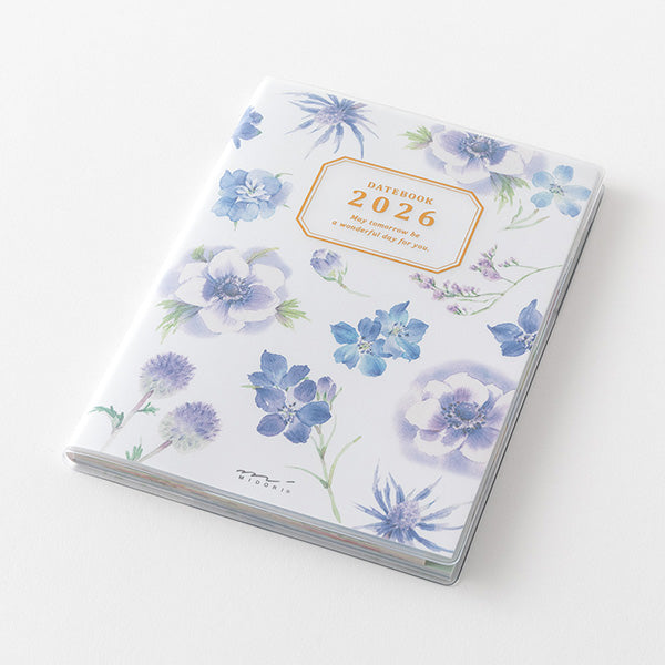 Midori Pocket Diary 2026 - Country Time Flowers - A6