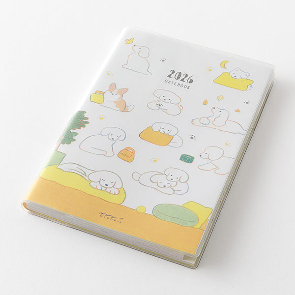 Midori Pocket Diary 2026 - Dog - B6 – Yoseka Stationery