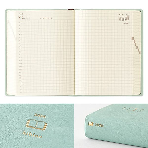 Midori Diary Hibino - 2026 - A6 – Yoseka Stationery
