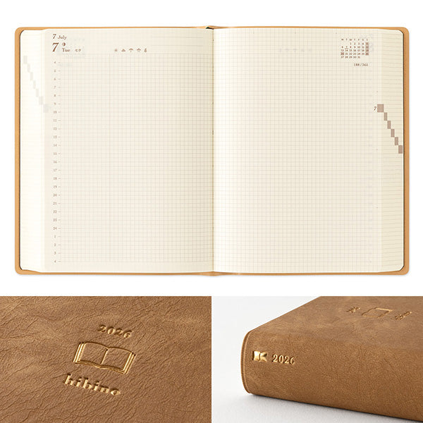 Midori Diary Hibino - 2026 - A6 – Yoseka Stationery