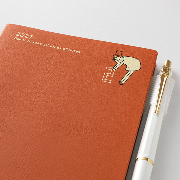 Midori Pocket Diary 2027 - Ojisan - A6 - Monthly – Yoseka Stationery