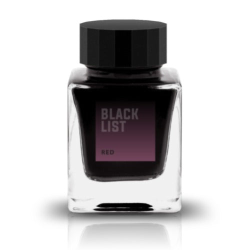 Tono & Lims Ink Bottle - Black List - Red - 30ml