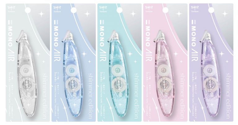 Tombow Mono Air Refillable Correction Tape - Pen Type - Shimmer Edition (Coming Soon)