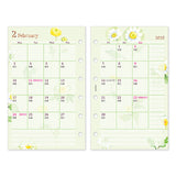 Midori Refill 2025 - Floral Pattern - B7 - Weekly