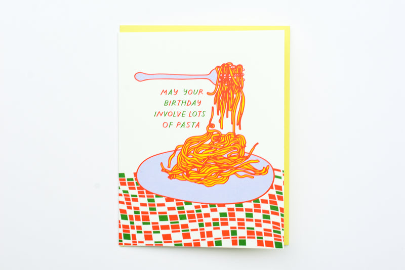 Pasta Bday Card