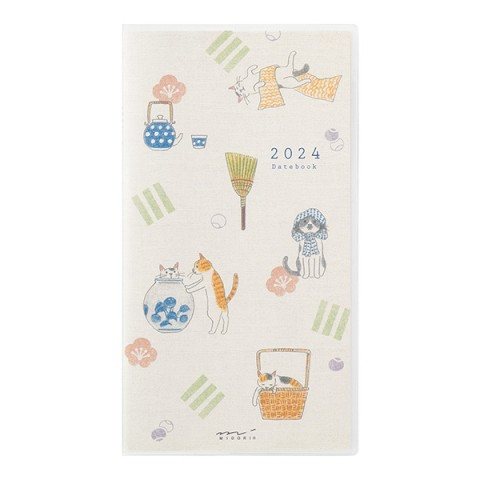Midori Pocket Diary Slim - 2024 - Cat