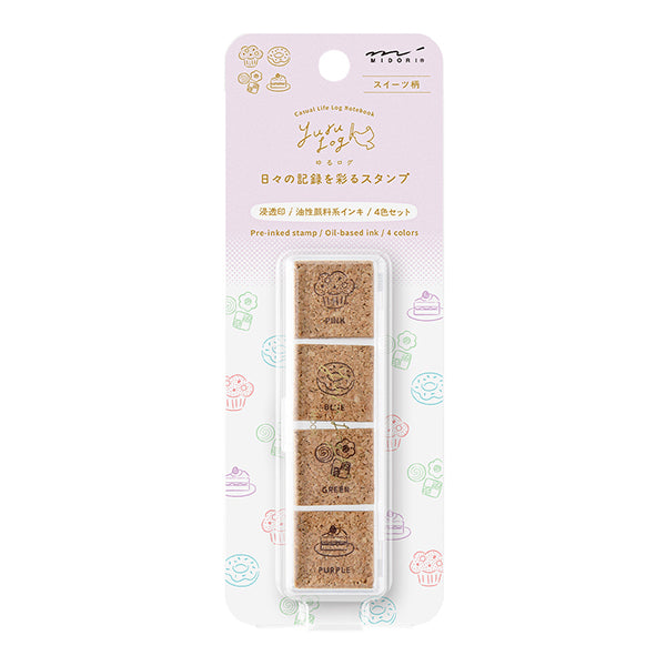 Yuru Log Paintable Stamp - Pre-Inked - Sweets (Coming Soon)