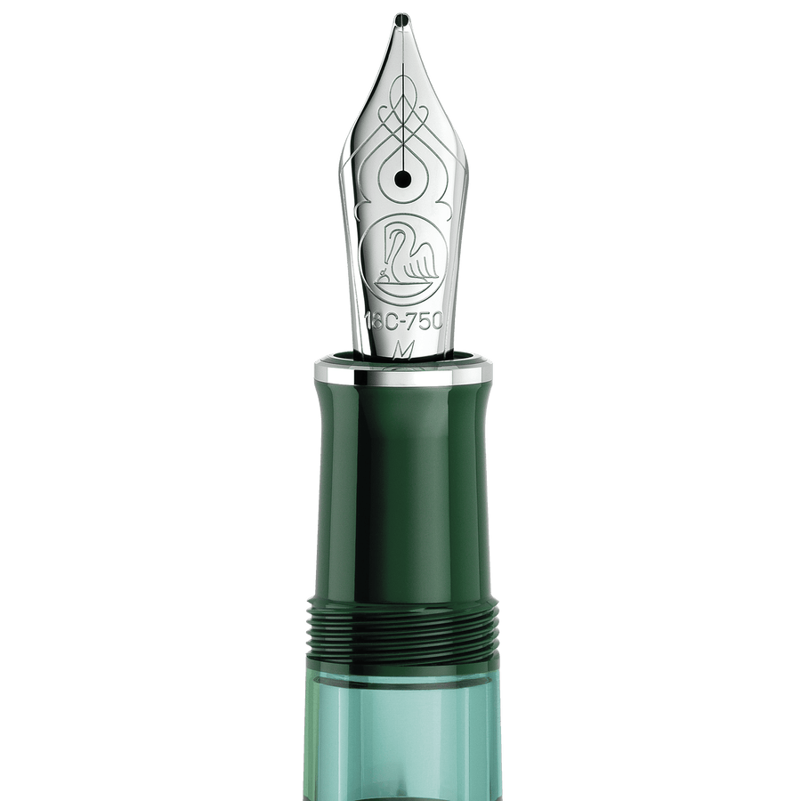 Pelikan M815 Fountain Pen - Souverän - Metal Striped - Green - Special Edition (Coming Soon)