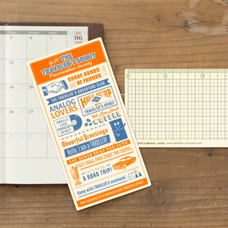 TRAVELER'S Notebook Regular Size Underlay 2026
