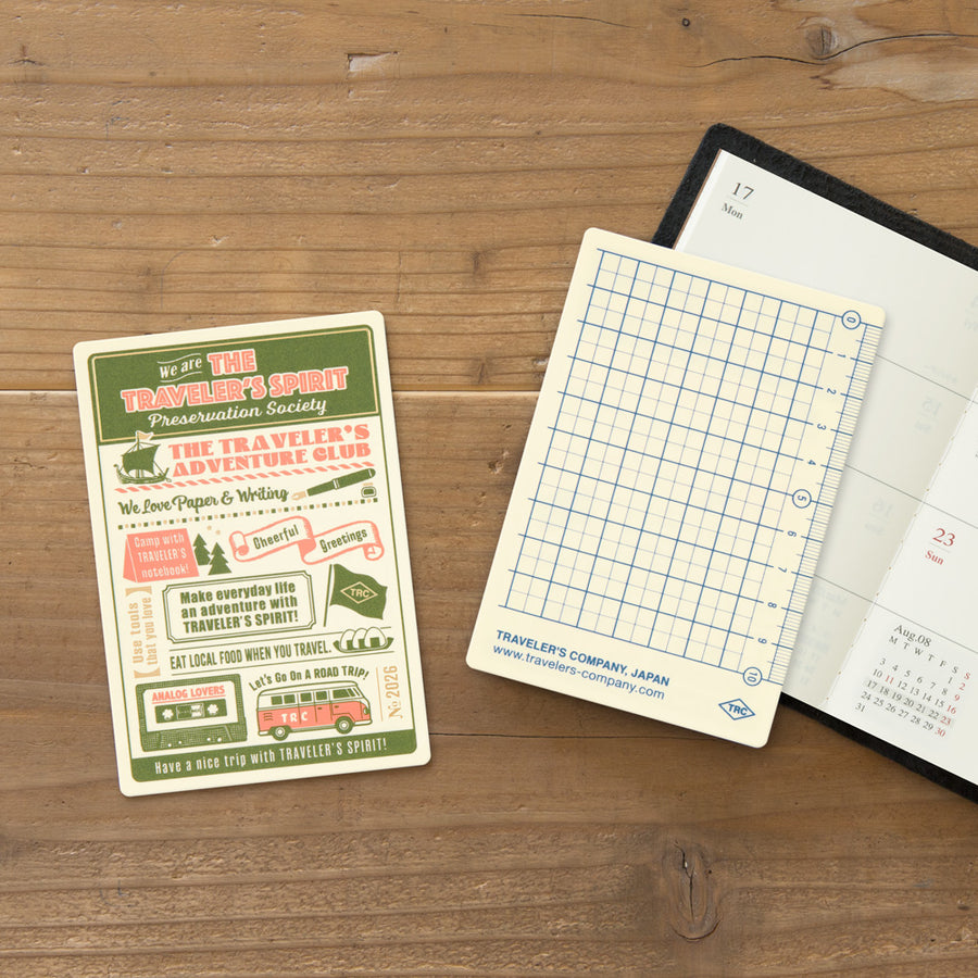 TRAVELER'S Notebook Passport Size Underlay 2026